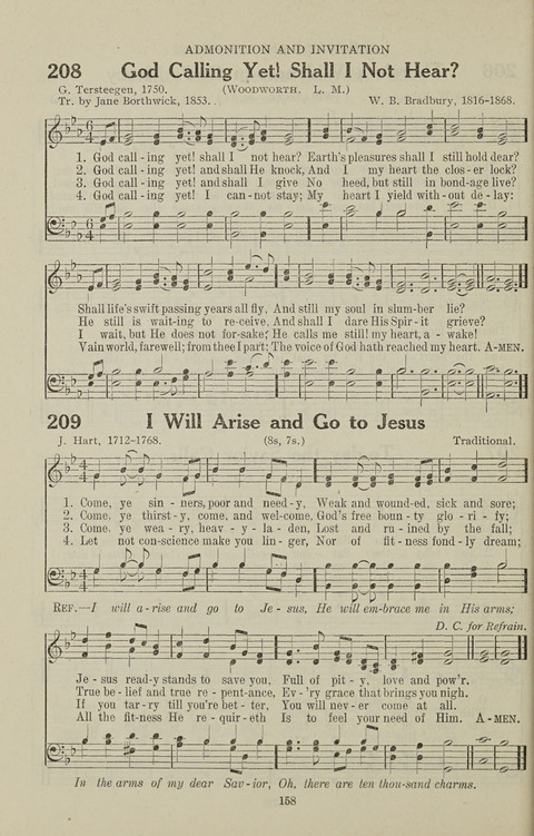 Service Hymnal: with responsive readings, appropriate for all Protestant religious activities page 150