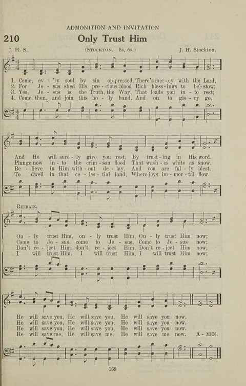 Service Hymnal: with responsive readings, appropriate for all Protestant religious activities page 151