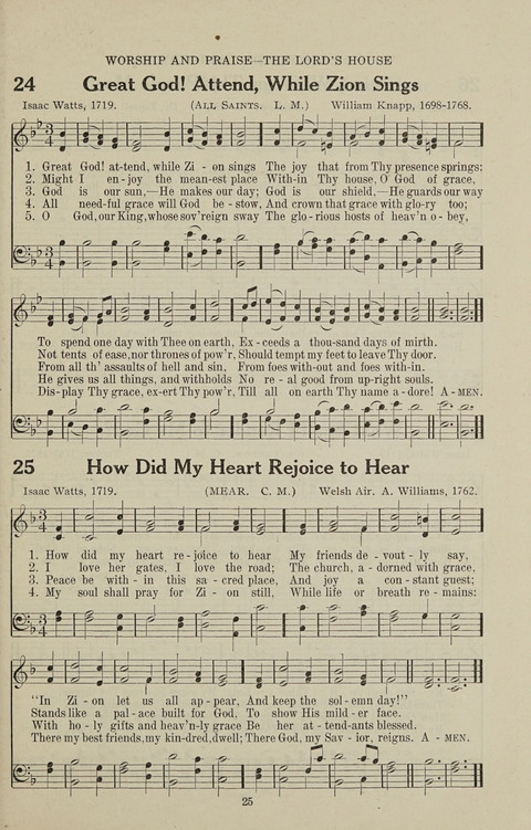 Service Hymnal: with responsive readings, appropriate for all Protestant religious activities page 17