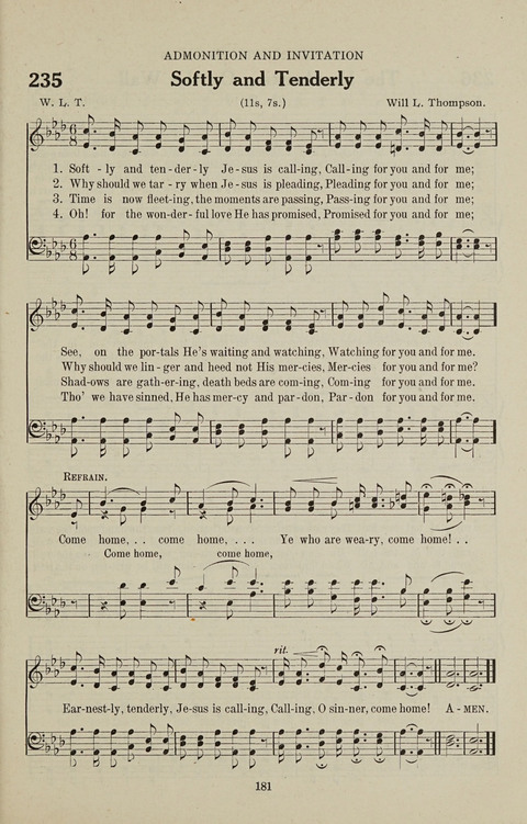 Service Hymnal: with responsive readings, appropriate for all Protestant religious activities page 173