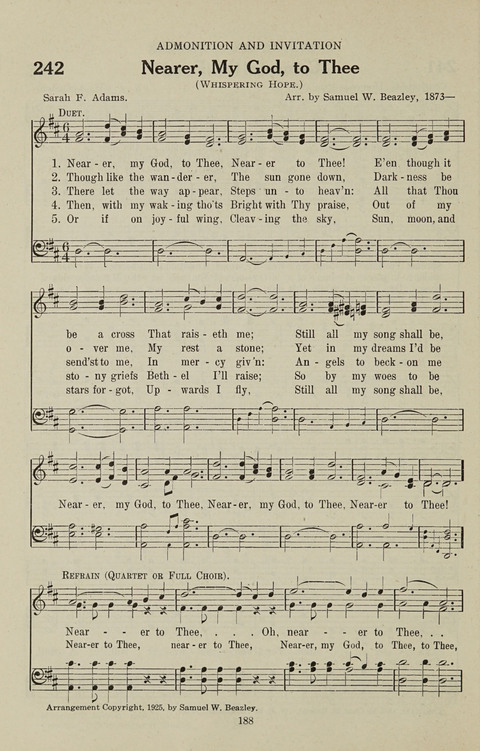 Service Hymnal: with responsive readings, appropriate for all Protestant religious activities page 180