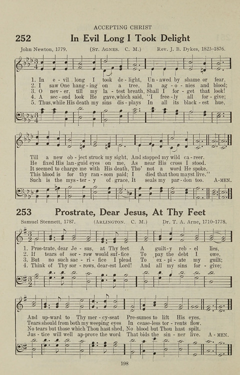 Service Hymnal: with responsive readings, appropriate for all Protestant religious activities page 190
