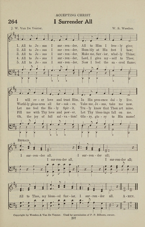 Service Hymnal: with responsive readings, appropriate for all Protestant religious activities page 199