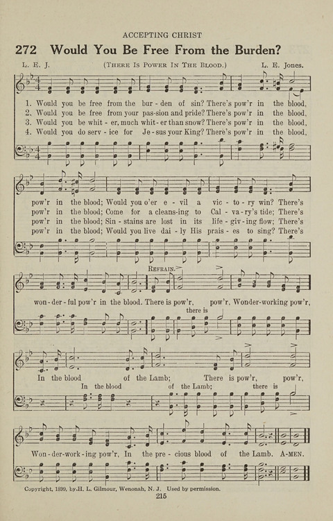 Service Hymnal: with responsive readings, appropriate for all Protestant religious activities page 207