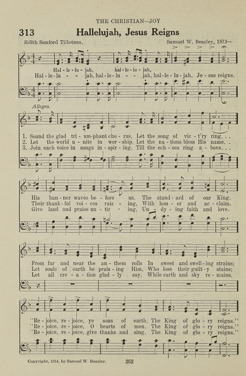 Service Hymnal: with responsive readings, appropriate for all Protestant religious activities page 244