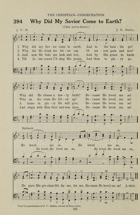 Service Hymnal: with responsive readings, appropriate for all Protestant religious activities page 314