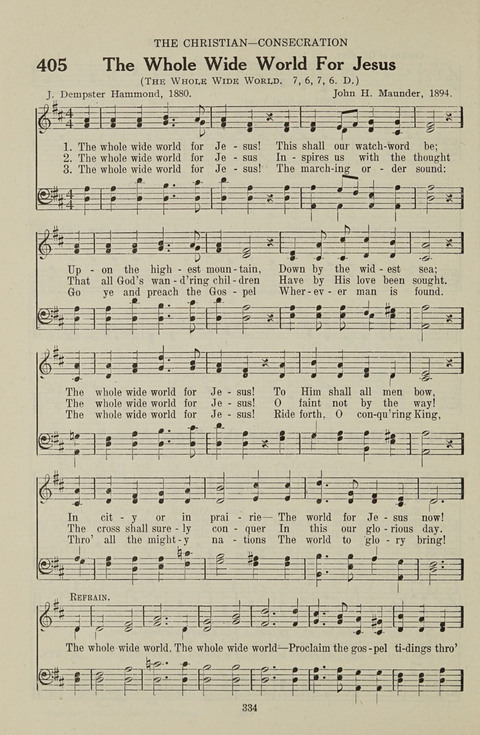 Service Hymnal: with responsive readings, appropriate for all Protestant religious activities page 326
