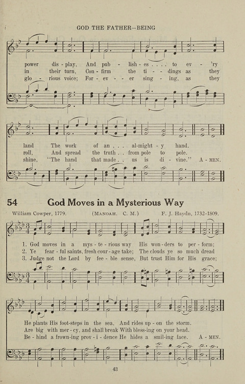 Service Hymnal: with responsive readings, appropriate for all Protestant religious activities page 35
