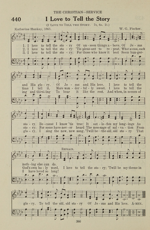 Service Hymnal: with responsive readings, appropriate for all Protestant religious activities page 358