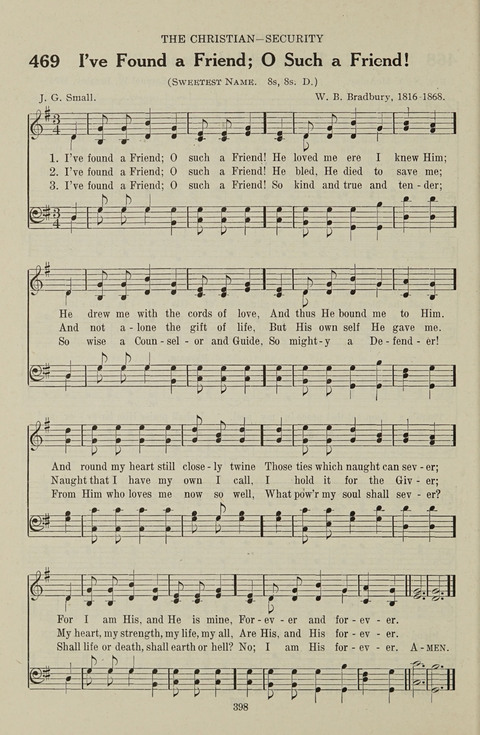 Service Hymnal: with responsive readings, appropriate for all Protestant religious activities page 390