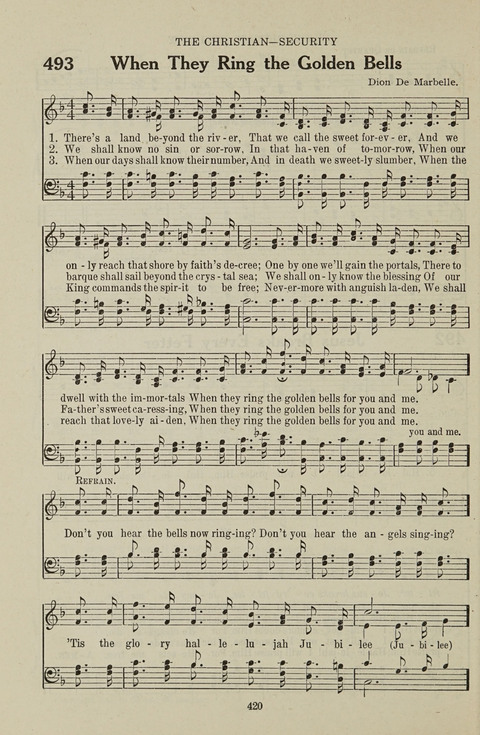 Service Hymnal: with responsive readings, appropriate for all Protestant religious activities page 412