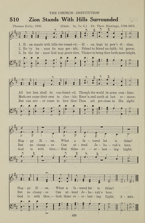Service Hymnal: with responsive readings, appropriate for all Protestant religious activities page 430