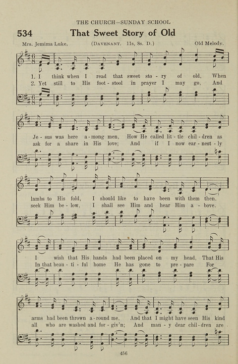 Service Hymnal: with responsive readings, appropriate for all Protestant religious activities page 448