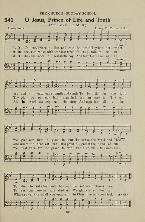 Service Hymnal: with responsive readings, appropriate for all Protestant religious activities page 457