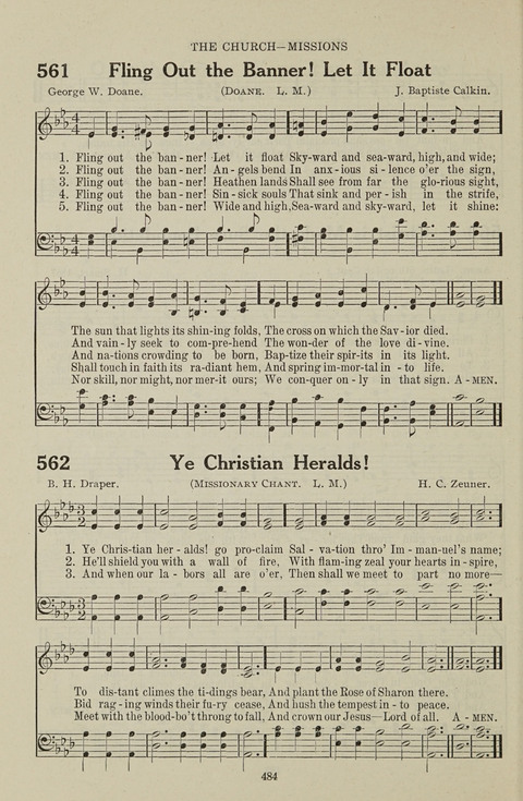 Service Hymnal: with responsive readings, appropriate for all Protestant religious activities page 476