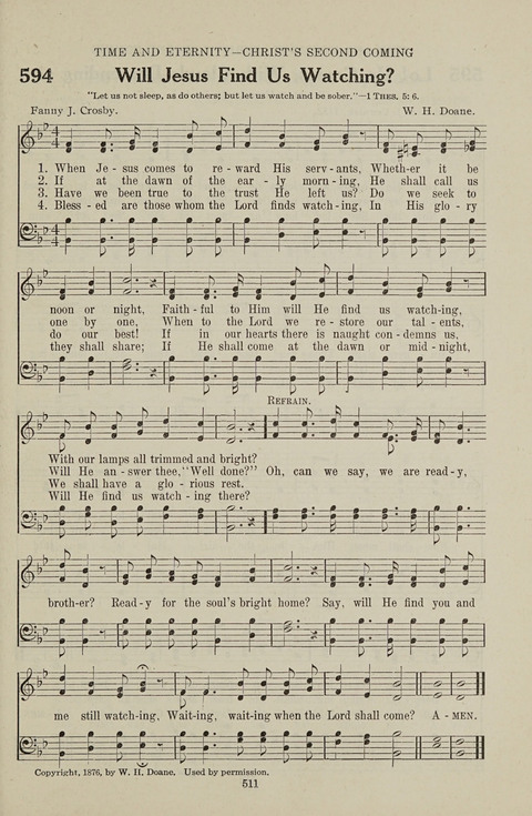 Service Hymnal: with responsive readings, appropriate for all Protestant religious activities page 503