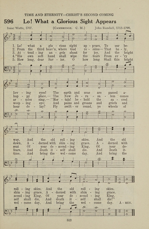 Service Hymnal: with responsive readings, appropriate for all Protestant religious activities page 505