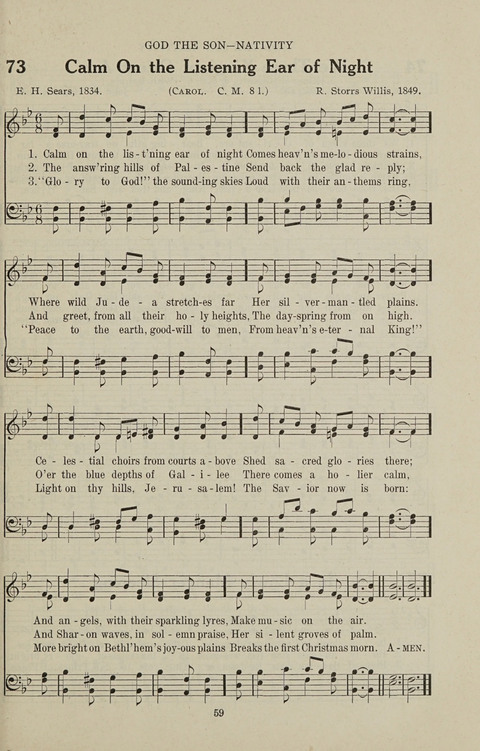 Service Hymnal: with responsive readings, appropriate for all Protestant religious activities page 51