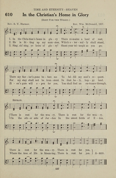Service Hymnal: with responsive readings, appropriate for all Protestant religious activities page 519