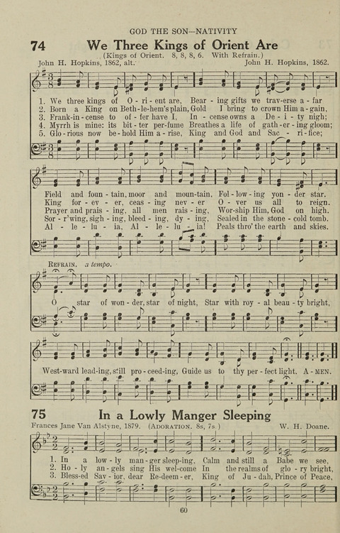 Service Hymnal: with responsive readings, appropriate for all Protestant religious activities page 52