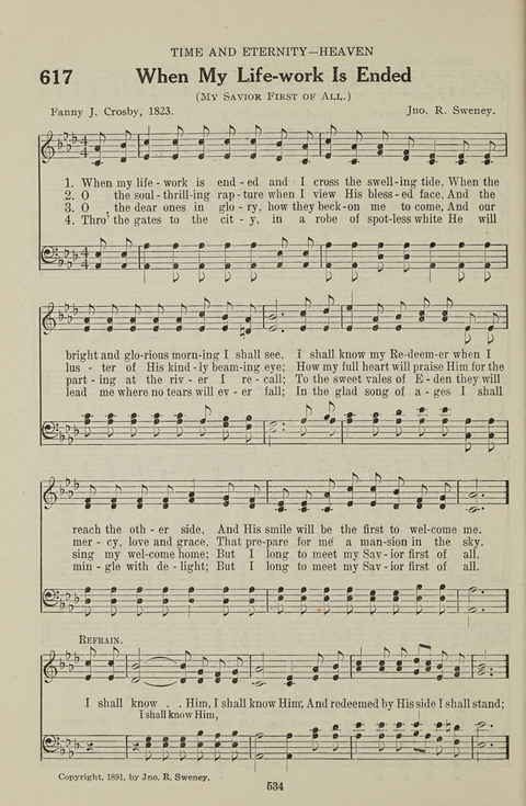 Service Hymnal: with responsive readings, appropriate for all Protestant religious activities page 526