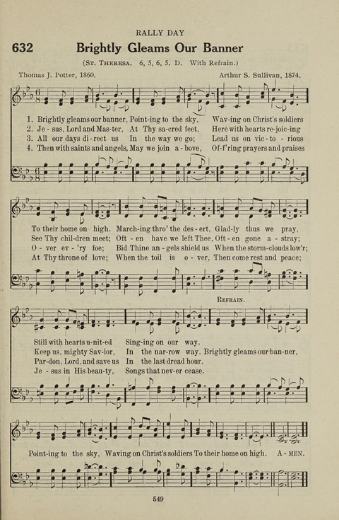 Service Hymnal: with responsive readings, appropriate for all Protestant religious activities page 541