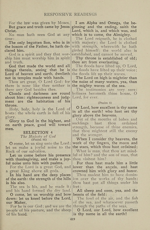 Service Hymnal: with responsive readings, appropriate for all Protestant religious activities page 611