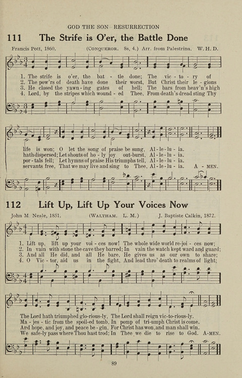Service Hymnal: with responsive readings, appropriate for all Protestant religious activities page 81