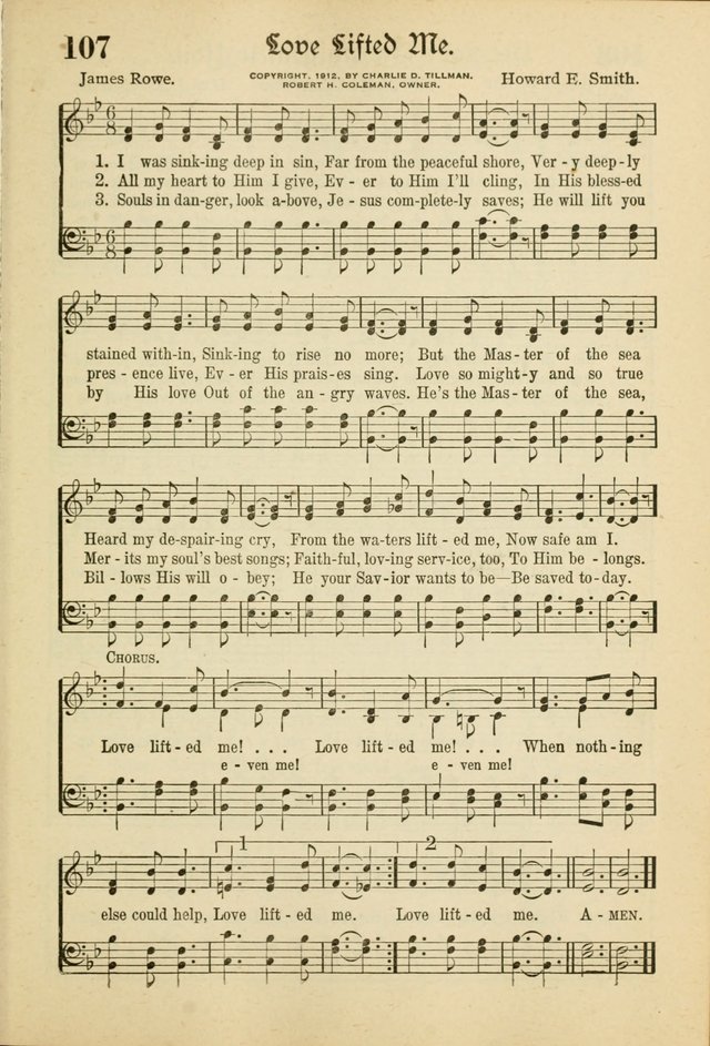 Songs of Hope: for the Church and Sunday School page 109