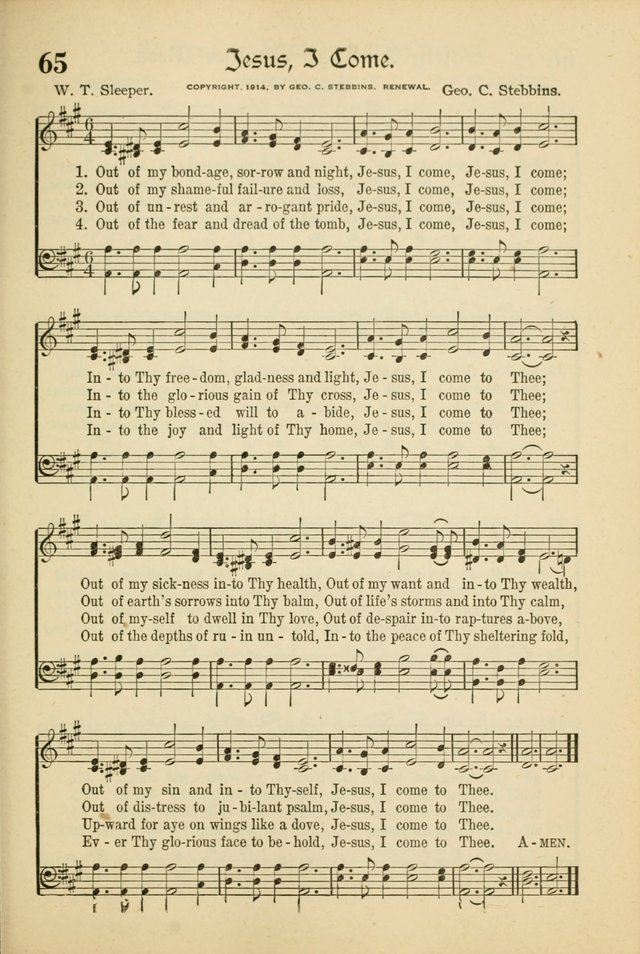 Songs of Hope: for the Church and Sunday School page 67