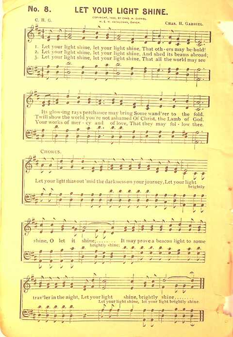 Sing His Praise: for the church, Sunday school and all religious assemblies page 8