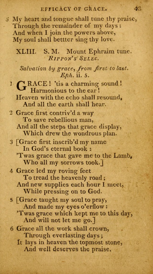 A Selection of Hymns and Spiritual Songs: designed (especially the former part) for the use of congregations as an appendix to Dr. Watt
