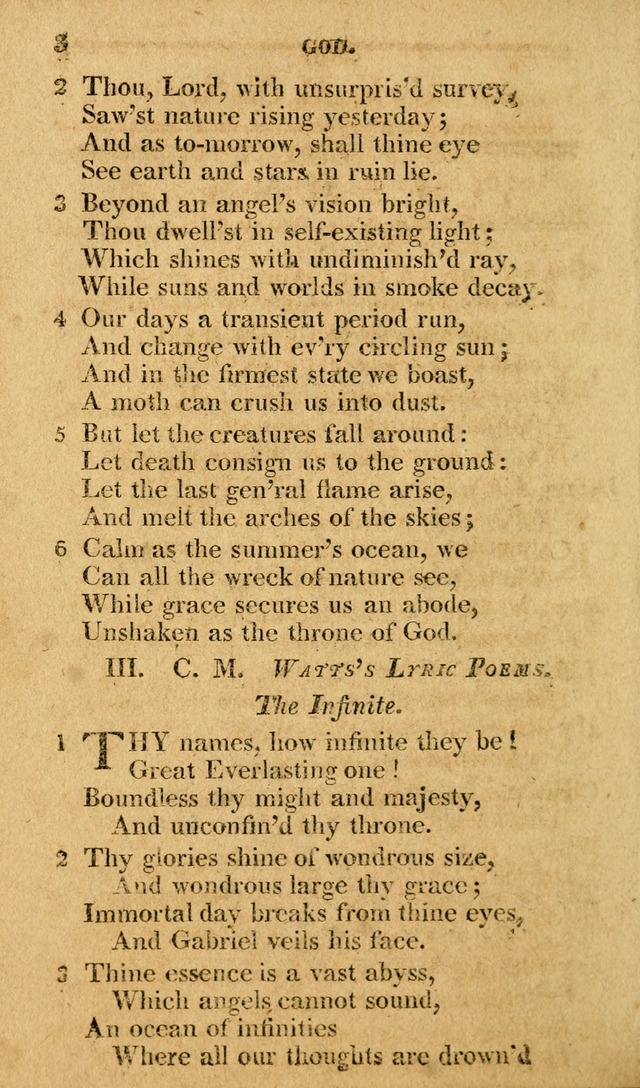A Selection of Hymns and Spiritual Songs: in two parts, part I. containing the hymns; part II. containing the songs...(3rd ed. corr. and enl. by author) page 3