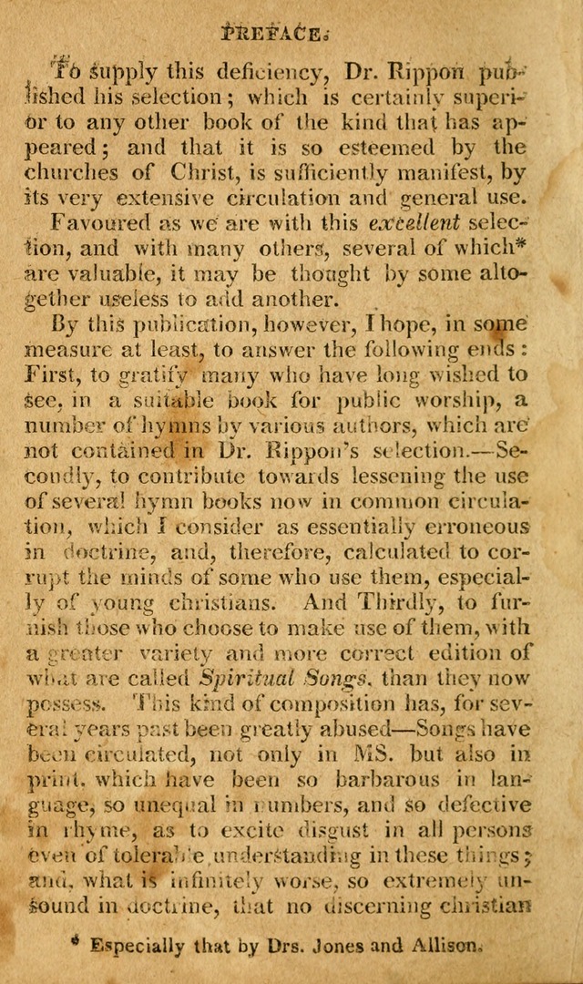 A Selection of Hymns and Spiritual Songs: in two parts, part I. containing the hymns; part II. containing the songs...(3rd ed. corr. and enl. by author) page x