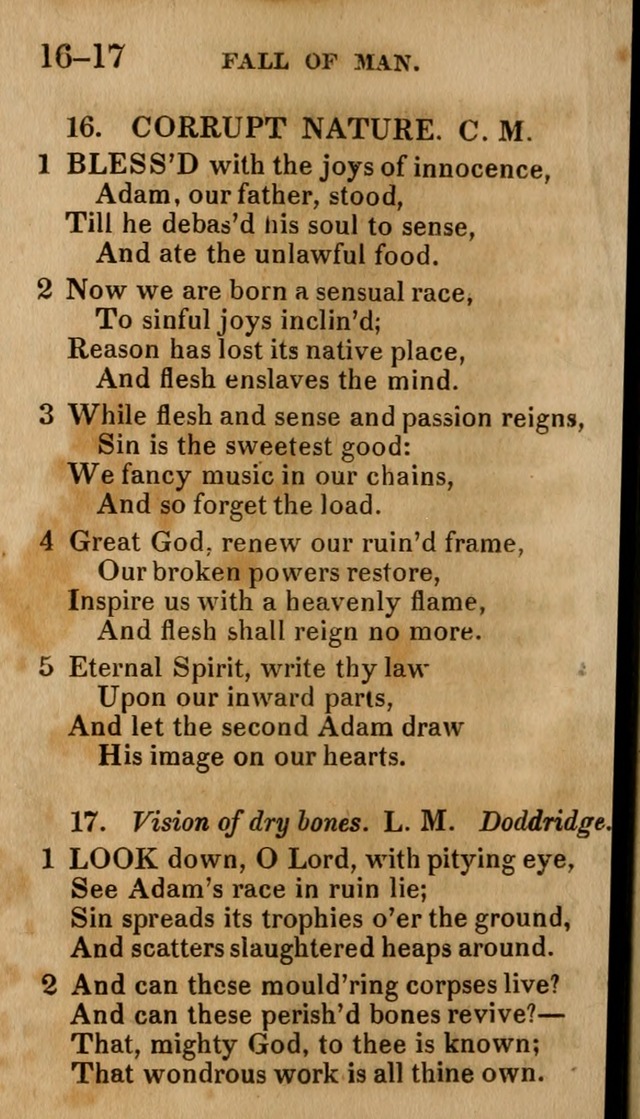 Social Hymns, and Spiritual Songs: adapted to private and public worship, selected from various authors page 18