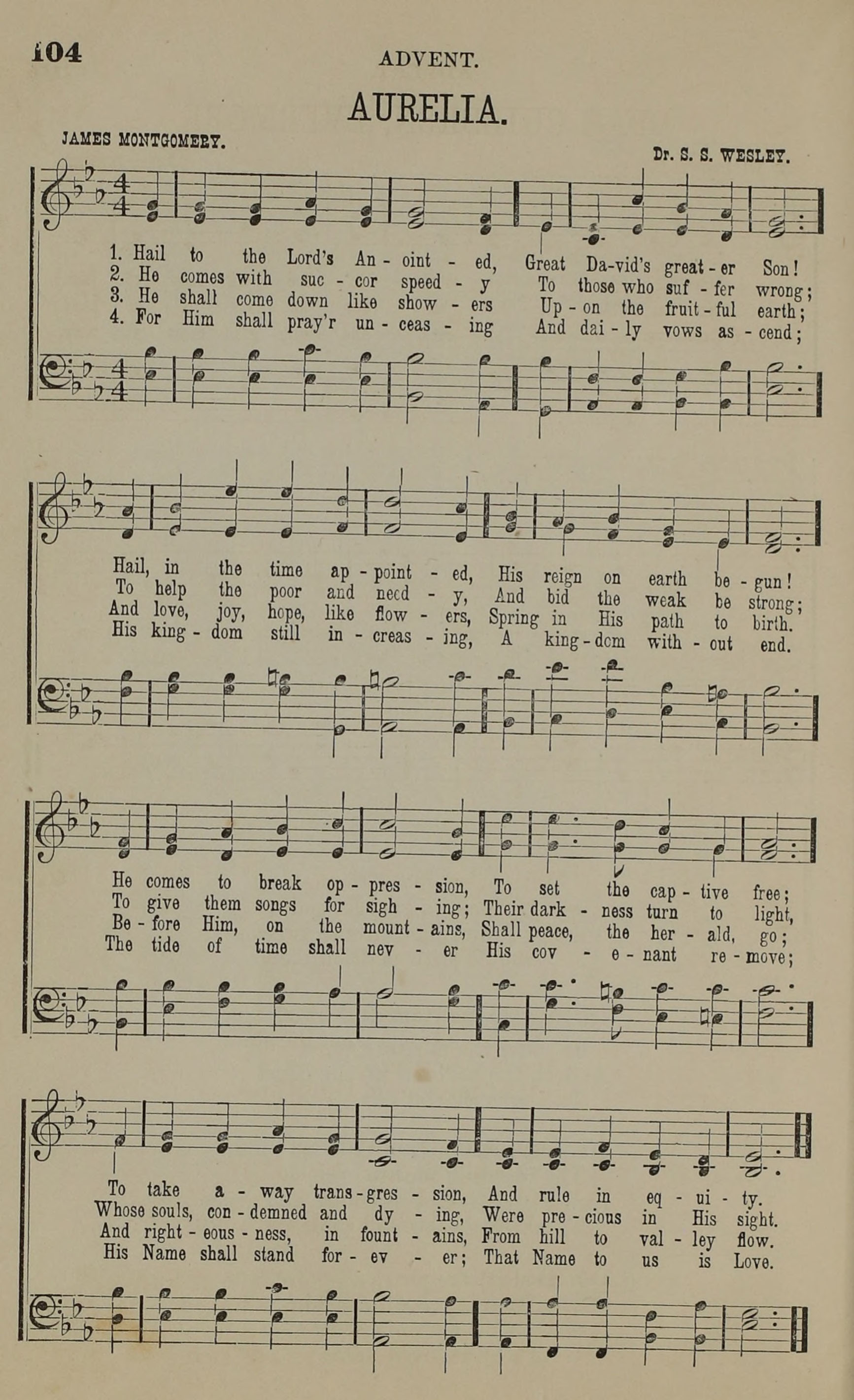 Service and Hymns for Sunday Schools page 102