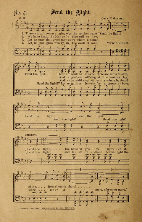 Sabbath Hymns: for the Sabbath School and young peoples socities (second ed.) page 4