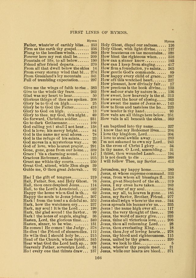 Sacred Hymns and Tunes: designed to be used by the Wesleyan Methodist Connection (or Church) of America page 166
