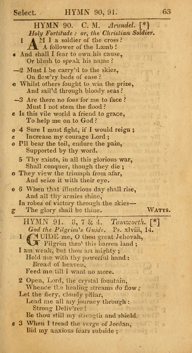 Select Hymns, The Third Part of Christian Psalmody. 3rd ed. page 63