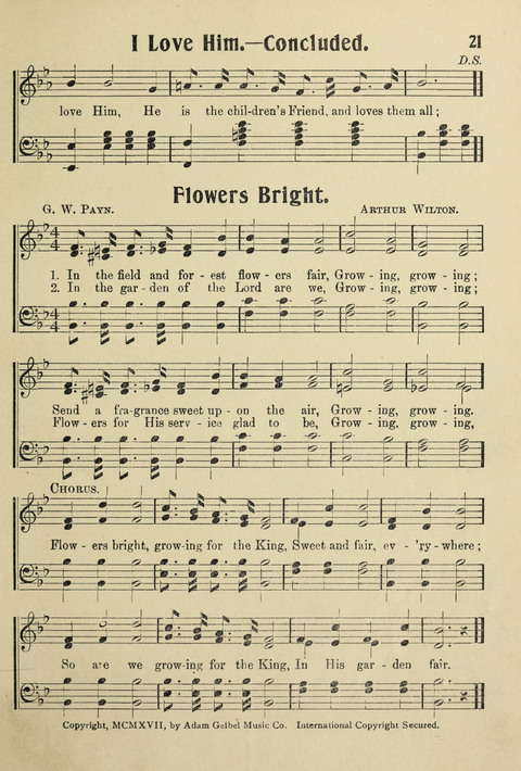 Songs for Little Singers No. 3: for primary departments of Sunday Schools page 19