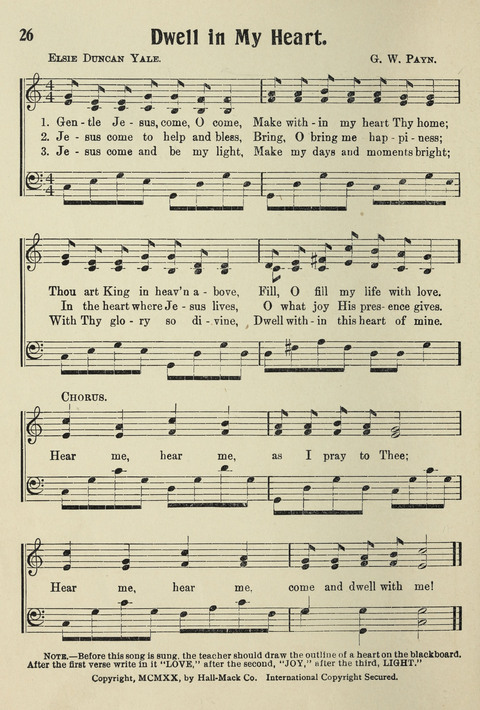 Songs for Little Singers No. 3: for primary departments of Sunday Schools page 24