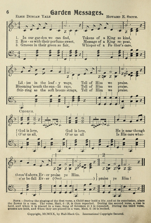 Songs for Little Singers No. 3: for primary departments of Sunday Schools page 4