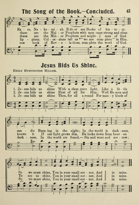 Songs for Little Singers No. 3: for primary departments of Sunday Schools page 43