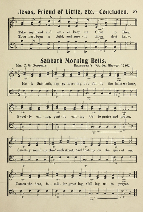 Songs for Little Singers No. 3: for primary departments of Sunday Schools page 55