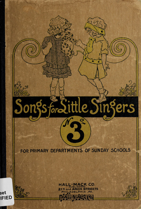 Songs for Little Singers No. 3: for primary departments of Sunday Schools page cover
