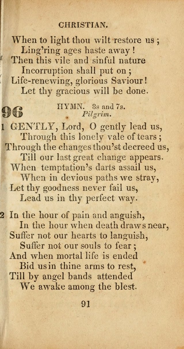 Sacred lyrics, or Select hymns: particularly adapted to revivals of religion, and intended as a supplement to Watts.  page 91