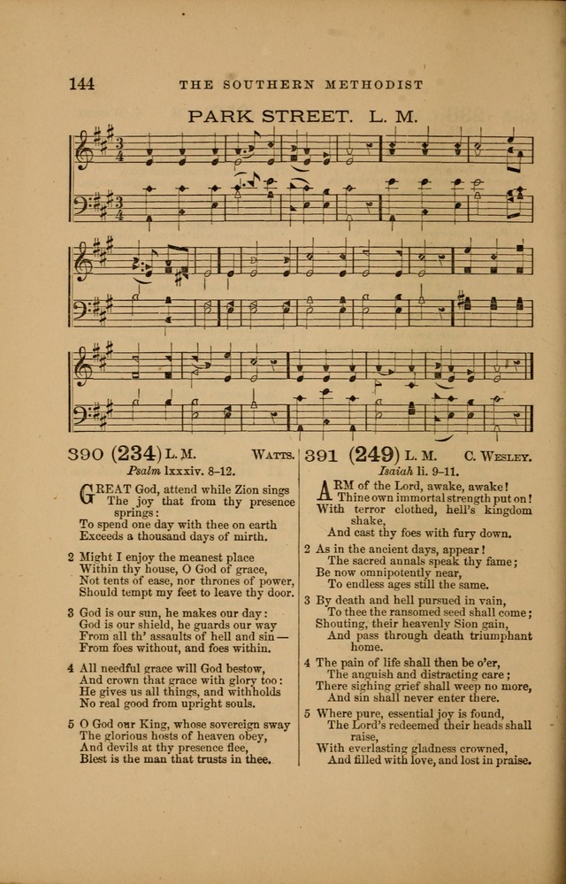 The Southern Methodist hymn and tune book: a collection of the best and most popular hymns and tunes, for public and family worship page 151