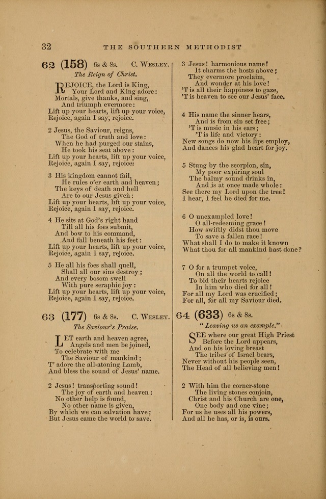 The Southern Methodist hymn and tune book: a collection of the best and most popular hymns and tunes, for public and family worship page 39