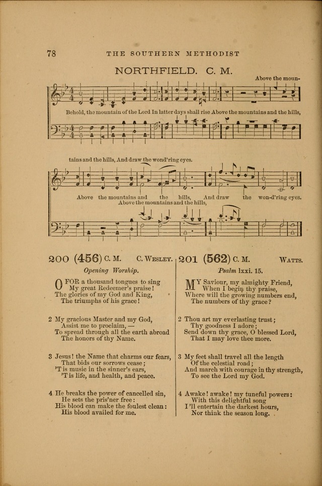 The Southern Methodist hymn and tune book: a collection of the best and most popular hymns and tunes, for public and family worship page 85