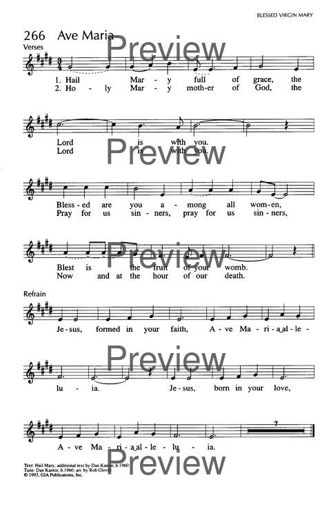 Singing Our Faith: a hymnal for young Catholics page 166